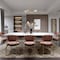 Designers Fountain Latitude 4 Light Modern Brushed Gold with Clear Glass Shades Chandelier For Dining Rooms D279M-4CH-BG - alternate 2